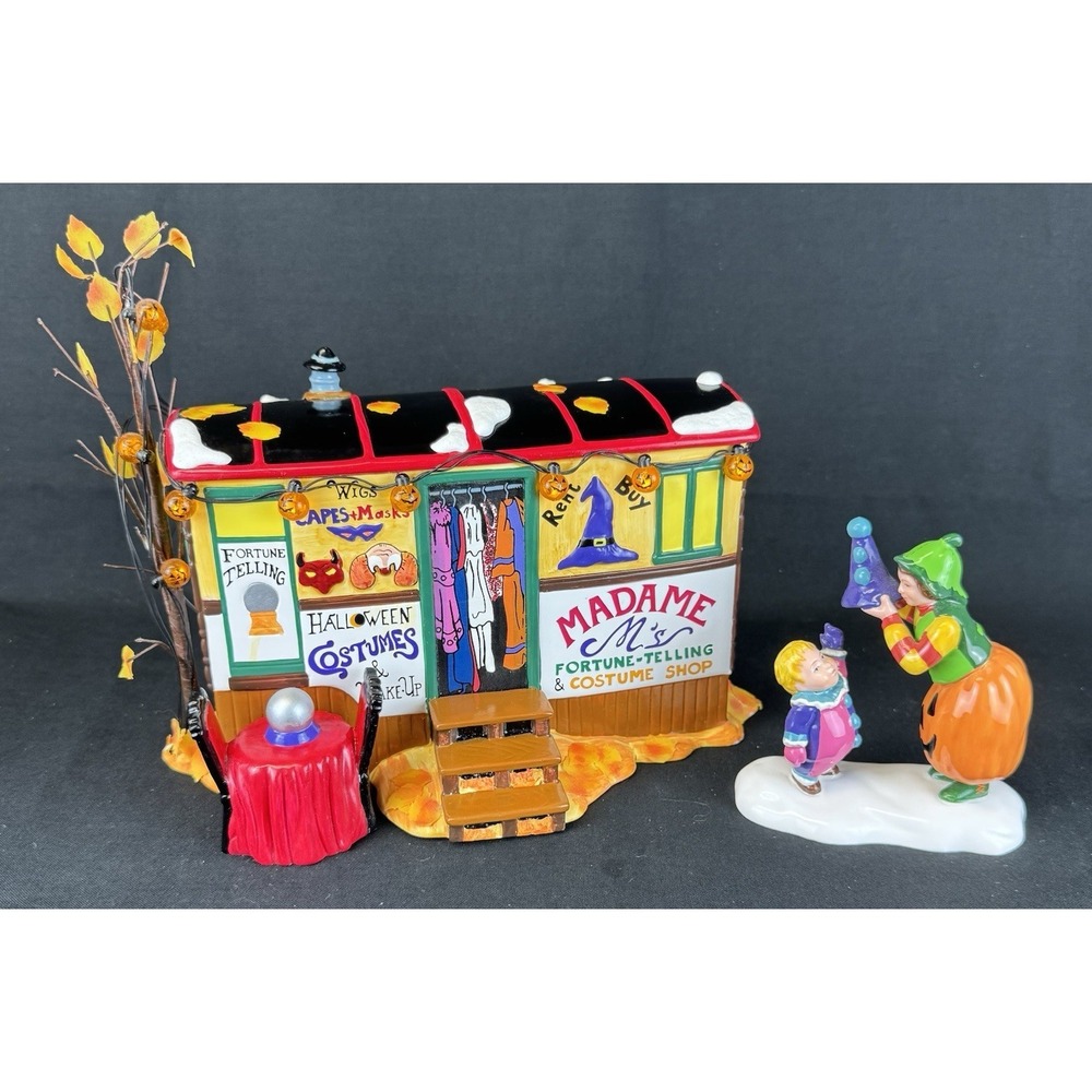 Department 56 Snow Village Halloween Madame Mis Fortune & Costume Shop #54973